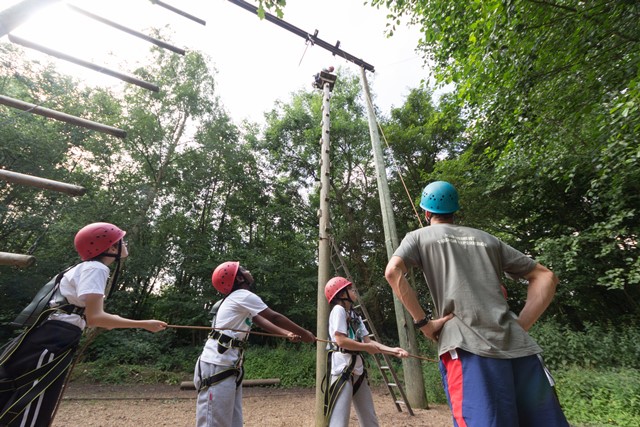 Ropes course outdoor trip